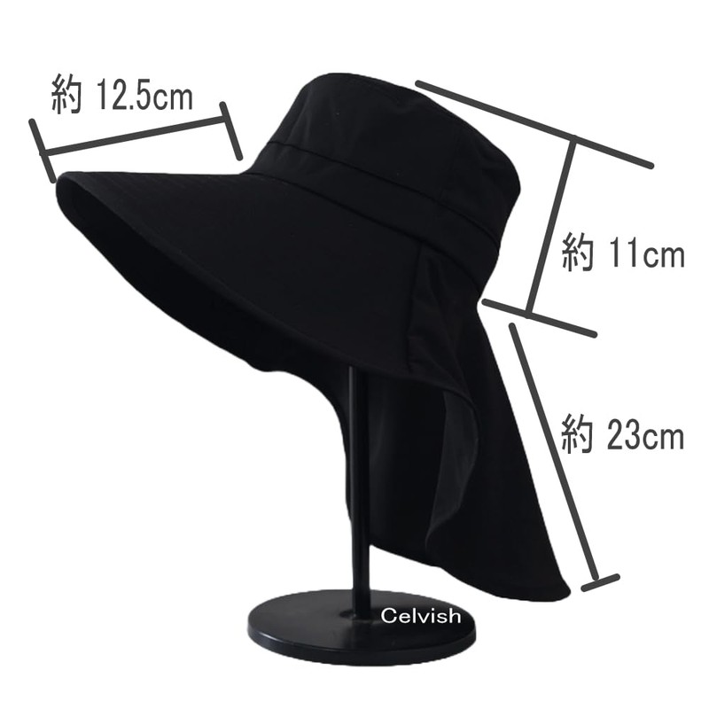 Celvish Women's UV Protection Hat, Wide Brim Hat, Chin Strap,