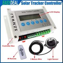 SZMWKJ LCD Dual Axis Solar Tracker Controller DIY Automatic Solar Panel Tracking System - Whole Unit