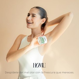Homu | 2 Piezas Desodorante Natural en Barra Notas del Bosque Regular - Fórmula original para todo tipo de piel (con Bicarbonato de sodio) - Cont. 55 