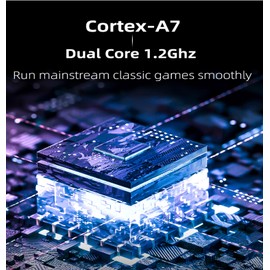 Miyoo Mini Plus Handheld Game Console, 64G TF Card with 7000 Classic Games,Arcade Game Console with 3.5-in Screen, Support WiFi Hotspot Mode Matchmaking (Purple, 128g)