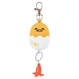 Sanrio Gudetama 169463 Face Reel Key Holder, Gudetama Keymascot GUDETAMA 5.9 x 1.7 x 0.7 inches (15 x 4.3 x 1.8 cm), Character