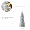 9ft Silver Tinsel Artificial Christmas Tree for Livingroom