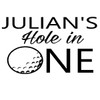 Hole in one Decal for First Birthday, Baby Girl/Boy Birthday