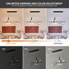 Siittoo Modern Chandeliers for Dining Room, Dimmable Led Linear Pendant