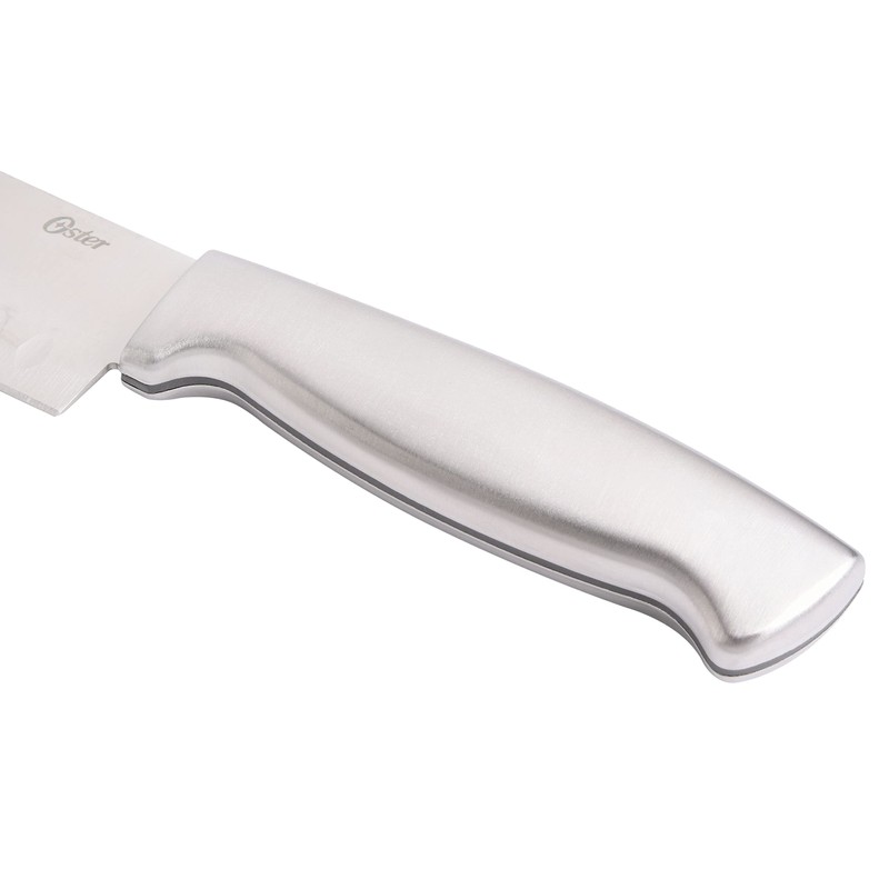 Oster Baldwyn High-Carbon Stainless Steel Kitchen Knife Cutlery Block Set,