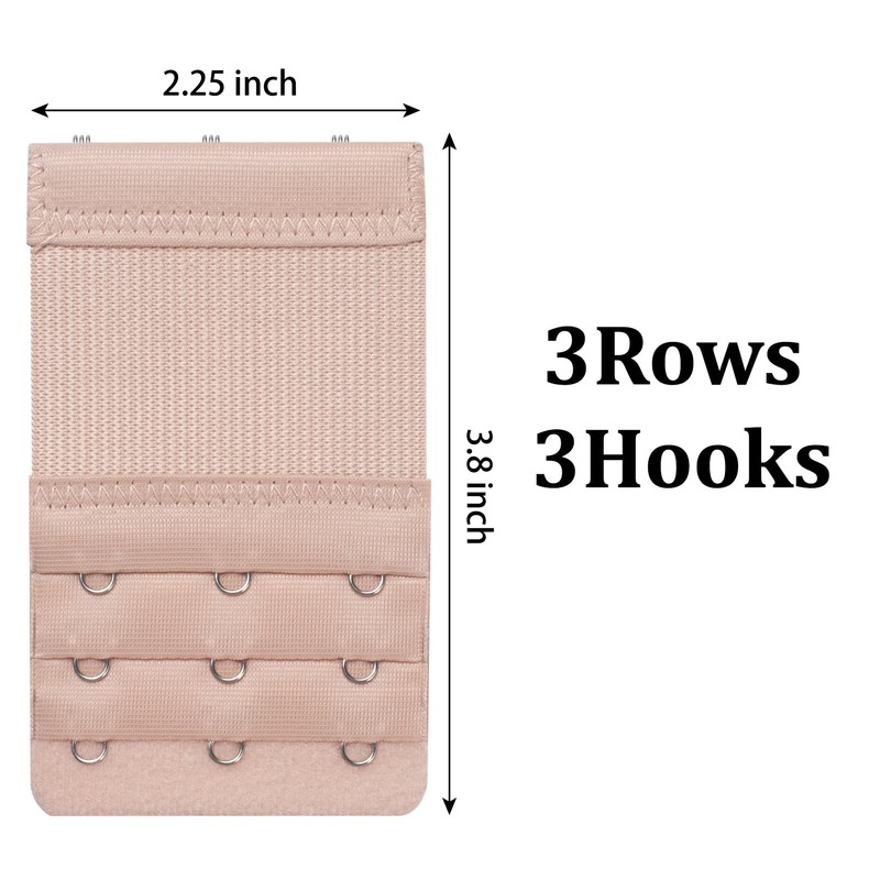 MOTYAWN 3 Hook Bra Extender, Elastic Stretchy and Comfortable Bra