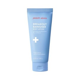 Peach Slices - Loción corporal Breakout Banisher (6.34 onzas) - 1% de ácido salicílico y ácido glicólico - Limpia y previene brotes corporales - Niaci