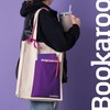 IF Bookaroo Tote Bag - Aubergine & Cream
