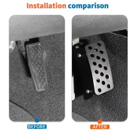 Car Accelerator Pedal Extension Gas Pedal Extender for 2007-2018 Jeep Wrangler JK JKU (NOT Fit on Manual Transmission)