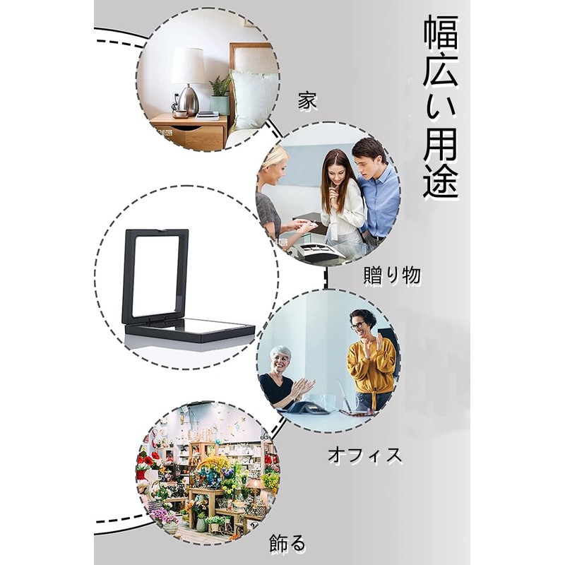 YINKE Coin Display Box Display Case Transparent PET Film with