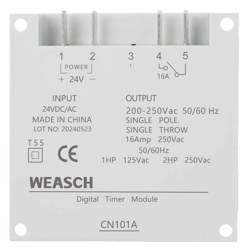 Weasch Timer Switch, CN101A, DC/AC 12V 16Amp, Digital LCD Power