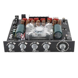 Bluetooth Amplifier Board, 2.1 Channel Bluetooth Audio Power Amplifier Module with 220Wx2 350W Treble and Bass TPA3255 Chip, Amp Board Audio Receiver with APP Control for Home