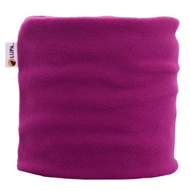 LUPA Kids Handmade Double-Layer Fleece Neck Warmer - Kids Neck Warmer for Boys & Girls - Fleece Neck Gaiter for Winter (Fuchsia, Small (2-6))