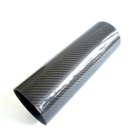 Real Carbon Fiber Hose Straight Carbon Fiber Pipe OD 4",Length 11.8",1.3mm Wall Thickness