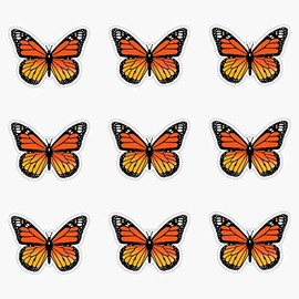 Monarch Butterfly Pack Bumper Sticker Vinyl Decal 5 inches