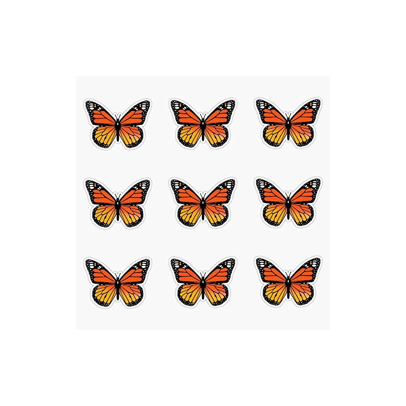 Monarch Butterfly Pack Bumper Sticker Vinyl Decal 5 inches