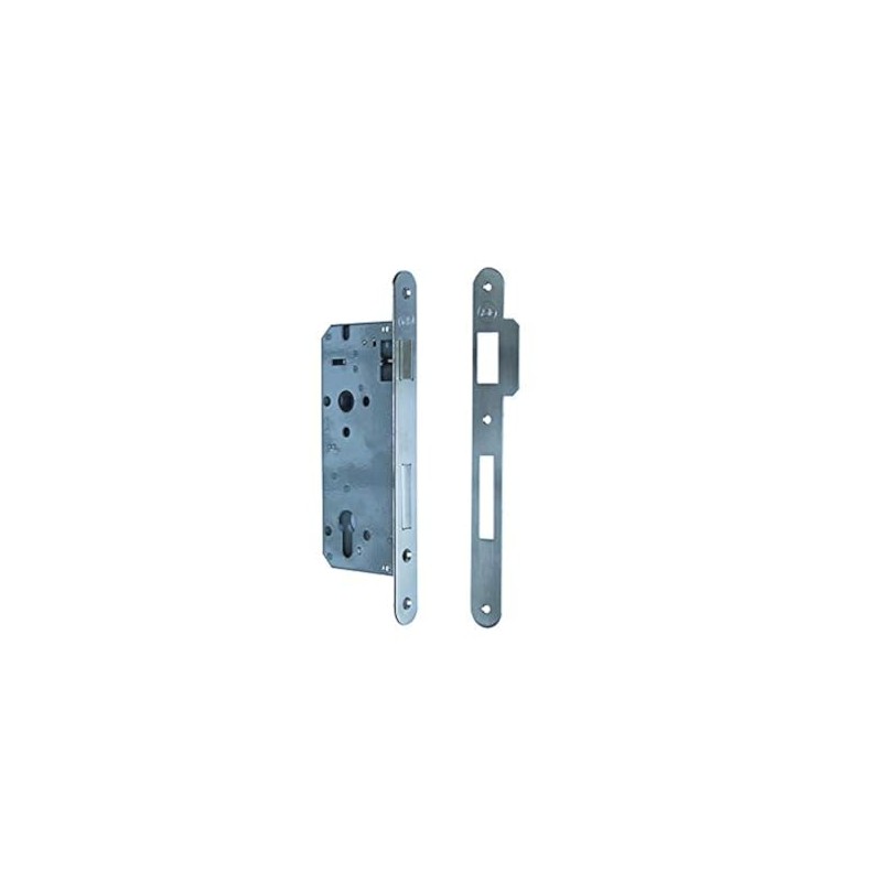 Yale Satin Nickel Round Edge Door Lock 35mm Entrance Y52X10350S2