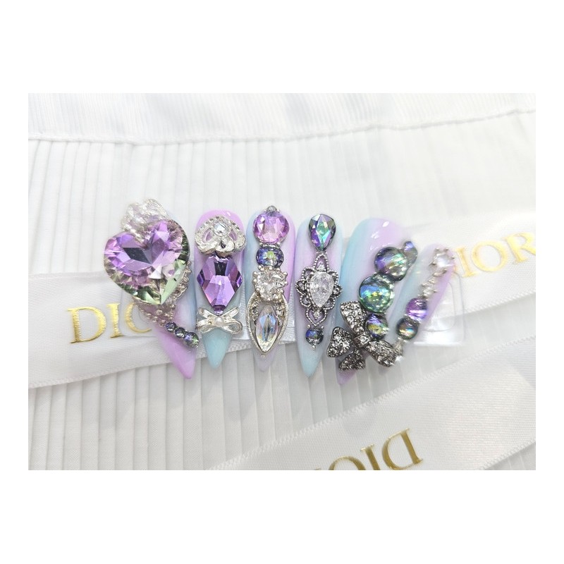  0822 Peacock Nail Queen Handmade Nail Tips ✨ -
