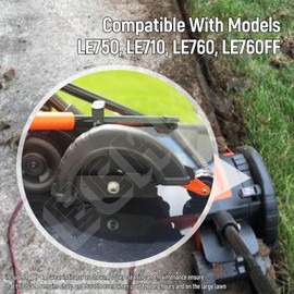 DECKMAN 3 Pack EB-007 Edge Hog Heavy-Duty Edger Replacement Blade Compatible with Black Decker Heavy Edge Hog for 2-in-1 Landscape Trencher LE750, LE710, LE760, LE760FF - with of Wear Indicators