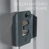 Enhanced Door Silencer Strike Plate with Adhesive Bump Stops -