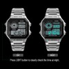 Men Digital Watch Stopwatch Countdown Alarm Luminous Watch