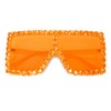 ailov Oversized Trendy Bling Crystal Sunglasses for Men Women Party