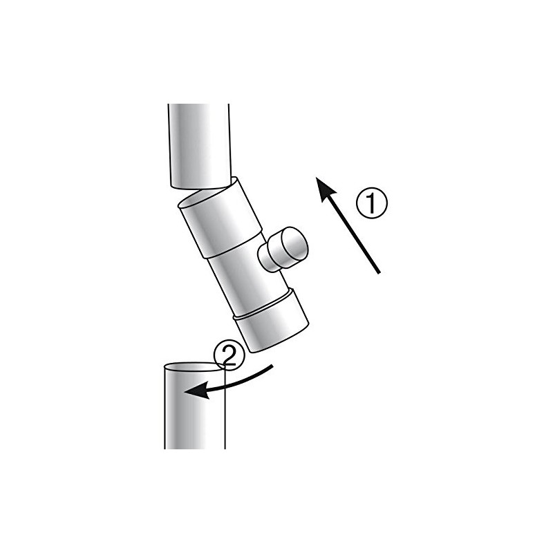 RIBIMEX Ribiland 03669 Rain Water Collector - Grey, 80 mm