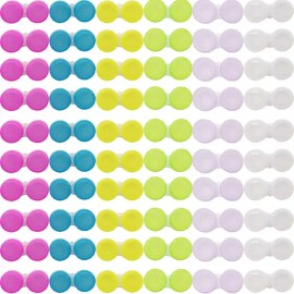 RONYOUNG 60PCS 콘택트렌즈 케이스 홀더 박스 좌우 눈 용기 6가지 색상 RONYOUNG 60PCS Contact Lens Case Holder Box for Left and Right Eyes 6 Colors