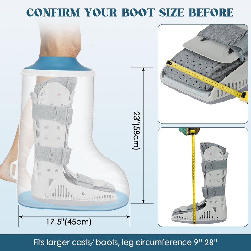 Zoyehoo Waterproof Extra Wide Cast Covers for Shower Leg, Extra