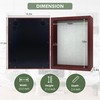 ILOT 12"x16" Solid Wood Mahogany Display Shadow Box Frame -