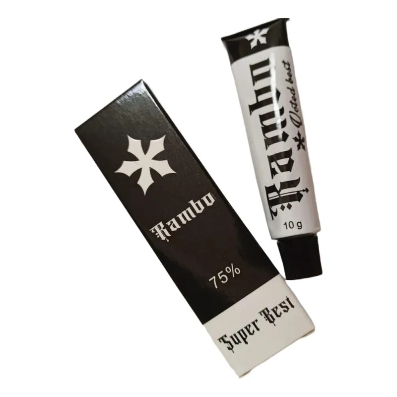 Crema Anestésica Rambo 75% Para Tatuajes Microblading Vegana 10g