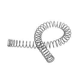 sourcing map Compression Spring Compression Spring Coil Spring Steel Spring Manganese Steel Black 1 mm x 15 mm x 305 mm