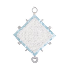 DEMDACO Jesus Loves Me Blue 19 Inch Soft Polyester Engaging Activity Baby Blanket Blankie