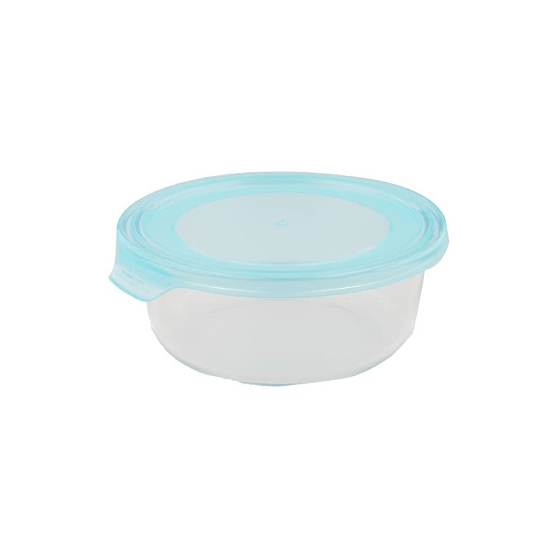 Pearl Metal HB-2852 Storage Container, Heat Resistant, Round Shape, 21.7