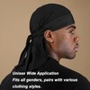 HEIZHU Silk Durag Mens for 360 Waves Dreadlocks, Silky Satin