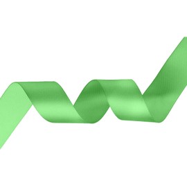 Trimming Shop 23mm x 25 Metres Double Sided Satin Polyester Ribbon Rolls for Fabric, DIY Art & Crafts, Hair Bows, Wrapping, Wedding & Home Decorations, Sewing Project, Green