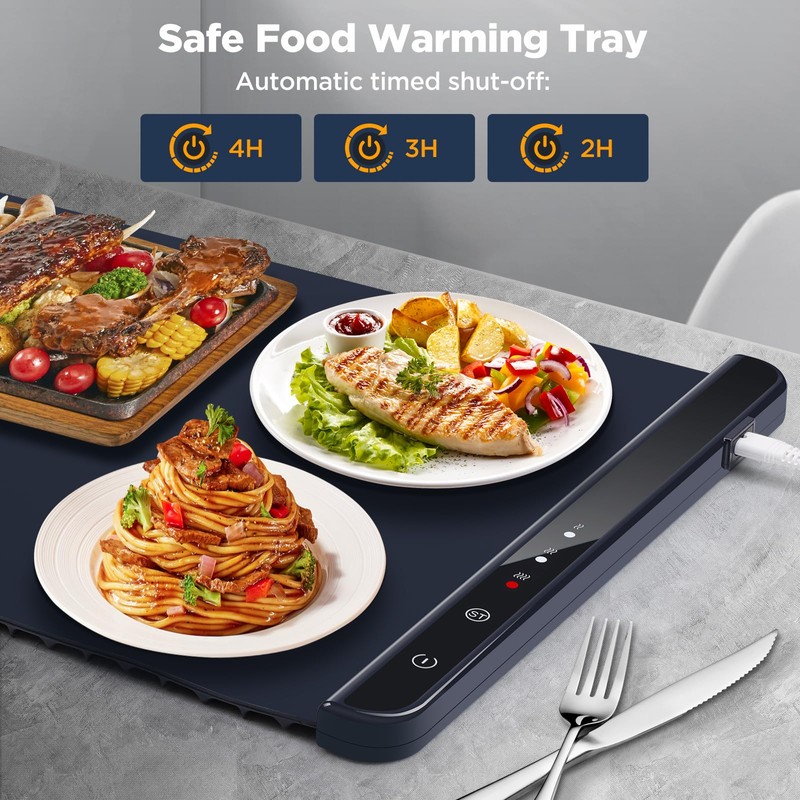 Food Warming Tray, Silicone Warming Pads for Food, Heating Pad
