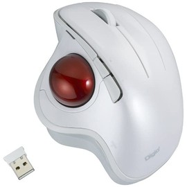 Nakabayashi MUS-TRIF180W Digio 2 Trackball Mouse Adjustable Angle Wireless 5 Buttons Optical White