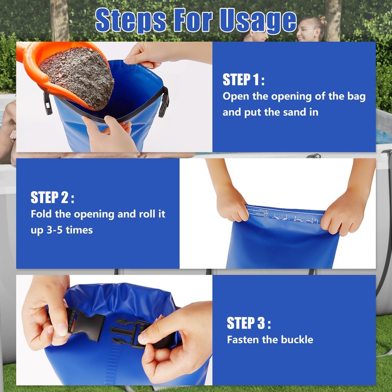 30 lb Heavy Duty Pool Ladder Weights - 4 Pack