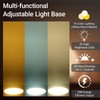 FuoiCorn Wood LED Light Base - Crystal Display Stand for