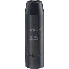 CRAFTSMAN Deep Impact Socket, Metric, 1/2-Inch Drive, 13mm (CMMT16074)