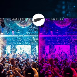 CONALUX 365nm 50W LED Black Light with US Standard Plug and Switch, 4.9ft Power Cord, IP66 Waterproof Blacklight is used for Indoor or Outdoor Glow Party, Stage Lighting,Body Paint, Fluorescent Poster