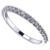 NANA Sterling Silver & Pure Brilliance Zirconia Wedding Band-Rhodium Plated-Size