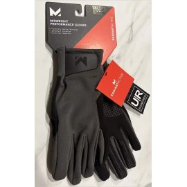 Mission Radiant Active Midweight Performance Gloves Men's S / M Gray Black