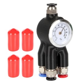 5-in-1 PTFE Adapter for Bambu Lab P1P / P1S / X1 / X1C / X1E 3D Printer, 5-in-1 AMS Tubing Connectors with Embedded Hygrometer, Filament Feeding Transport Tube 3D Printer Parts