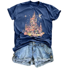 Magical Shirt for Women Magic Kingdom Tshirt Family Vacation Tee Castle Believe in The Magic Shirt Tie Dye Tops