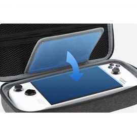 Taoricen Portable Storage Bag Compatible with ROG Ally Handheld Game Console, Protective Case Carrying Shell Box Hard Case, black