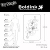 Boldink Temporary Tattoos, semi permanent tattoos, 15-day long lasting tattoo