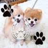 BEKECH Pet Lovers Gift Paw Horseshoe Pendent Necklace Dog Paw