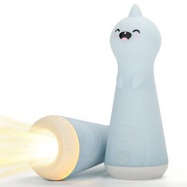 Camping Night Light With Flashlight for Kids-Rechargeable LED Dimmable Night Light Toddler Bed Room Playing In Dark Handheld Emergency Flashlight for Camping Essential Hallway Walking Nighttime